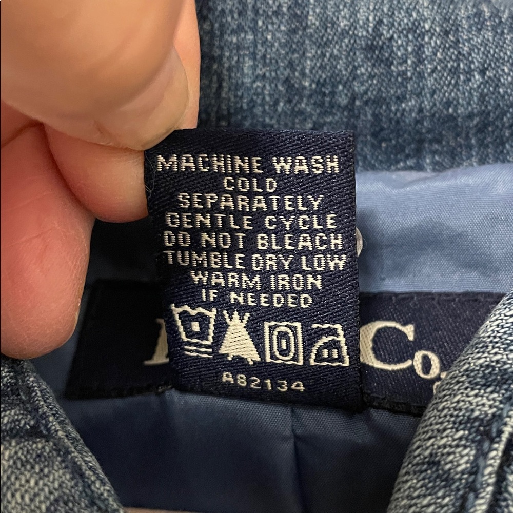 Denim & Co. Embroidered Denim Jacket - Size Large - Picture 4 of 8